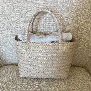 Madewell The Handwoven Mini Tote in 'alabaster'